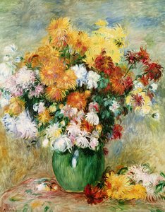 Blumenstrauß aus Chrysanthemen, ca. 1884